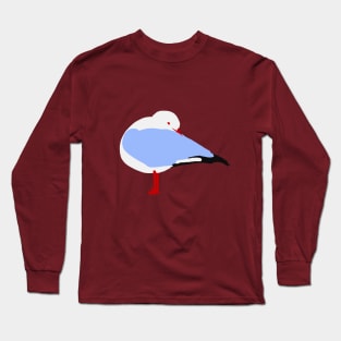 Preening Seagull Long Sleeve T-Shirt